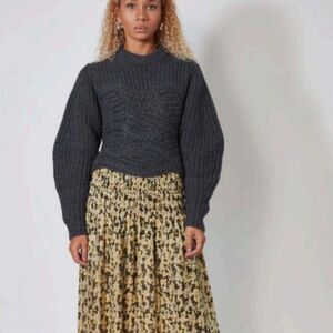 Roseanna Made in Italy Best Wool Tresse Sweater Heather Gray Size 38 - US Med